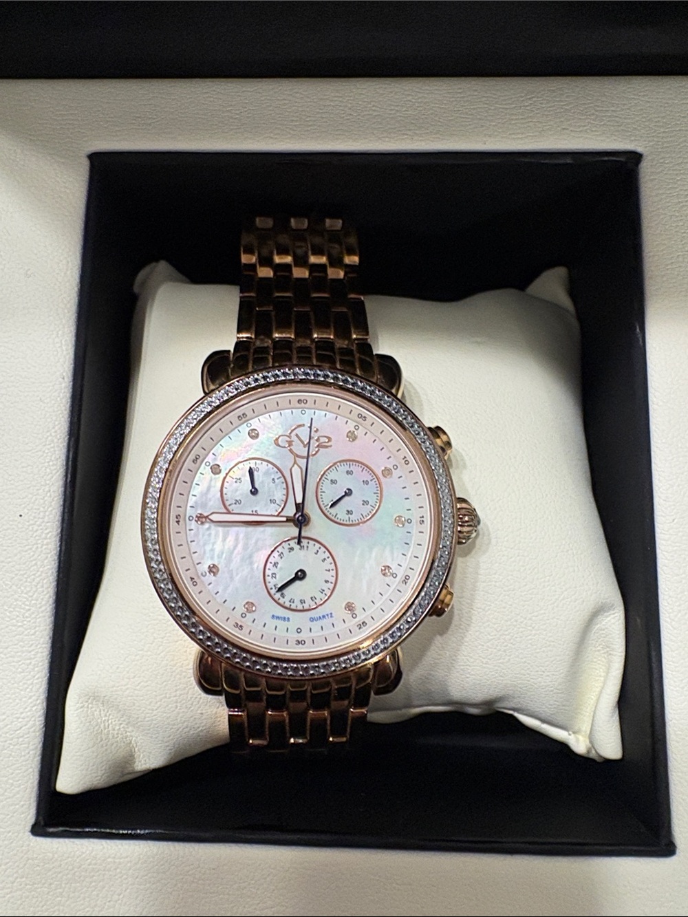 Women’s Rose Gold Bracelet Watch with Mother-of-Pearl Dial